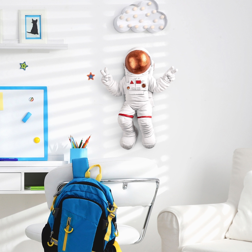 Decoração de parede 47x35 cm astronaut cobre