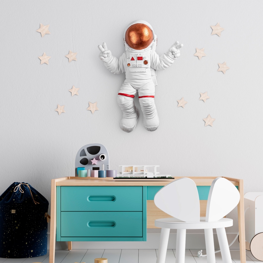Decoração de parede 47x35 cm astronaut cobre