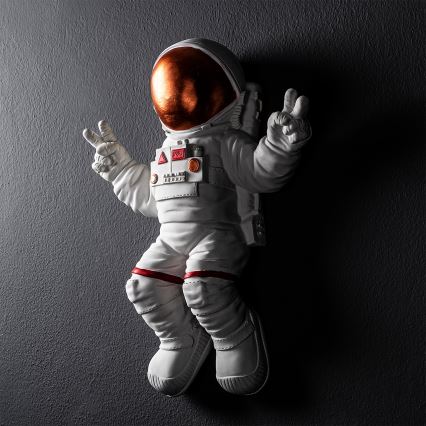 Decoração de parede 47x35 cm astronaut cobre