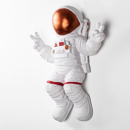 Decoração de parede 47x35 cm astronaut cobre