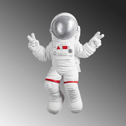 Decoração de parede 47x35 cm astronauta prateado