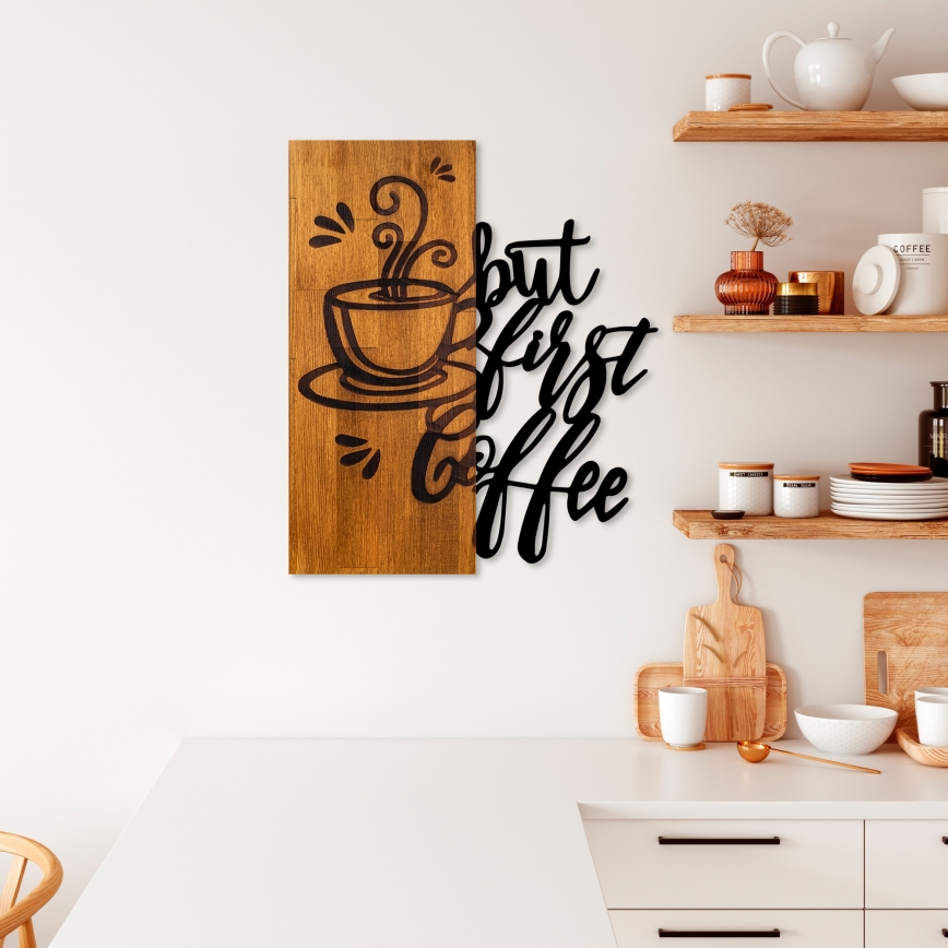 Decoração de parede 50x58 cm café