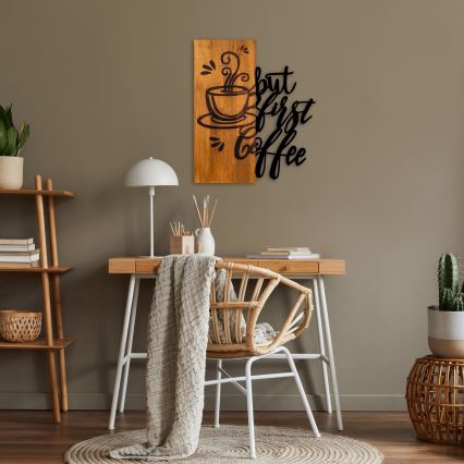 Decoração de parede 50x58 cm café