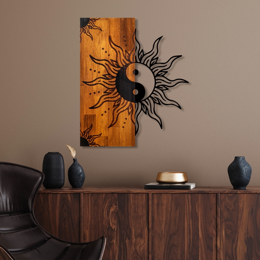Decoração de parede 50x58 cm jin jang