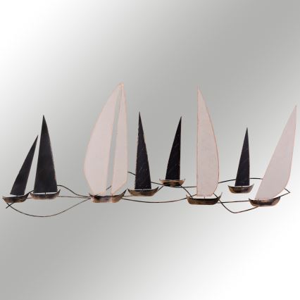Decoração de parede 52x117 cm barcos à vela
