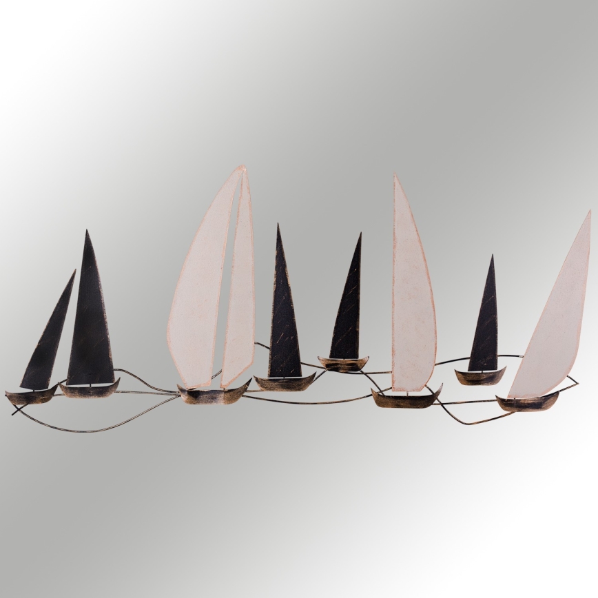 Decoração de parede 52x117 cm barcos à vela