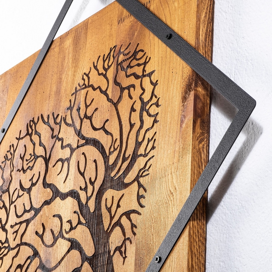Decoração de parede 54x54 cm árvore