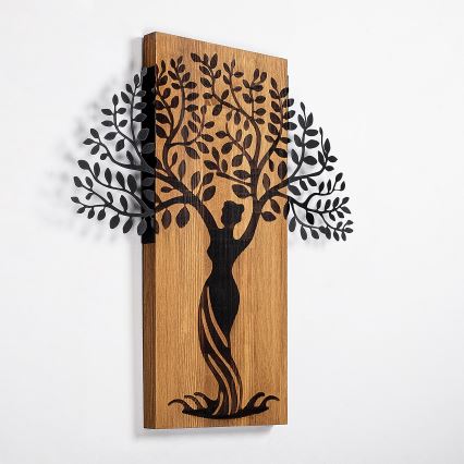Decoração de parede 54x58 cm árvore