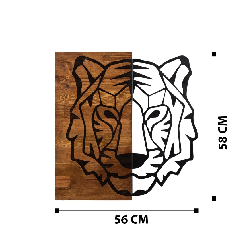 Decoração de parede 56x58 cm tigre