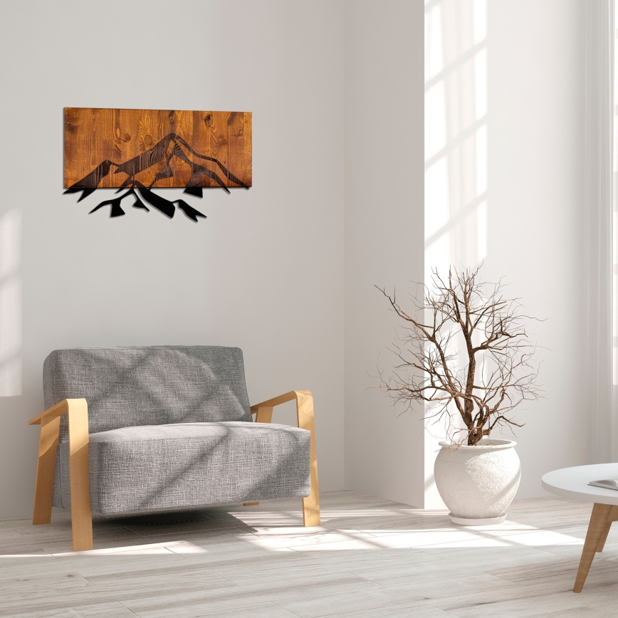 Decoração de parede 58x36 cm montanhas