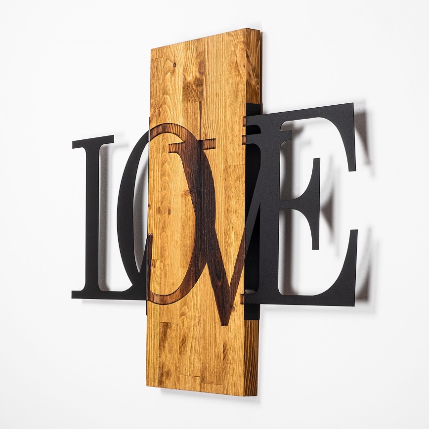 Decoração de parede 58x73 cm amor