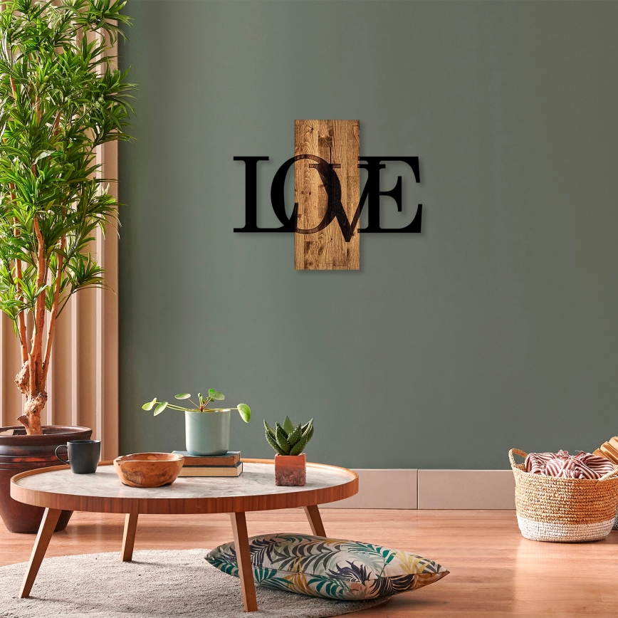 Decoração de parede 58x73 cm amor