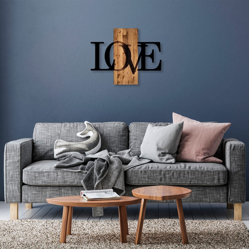 Decoração de parede 58x73 cm amor