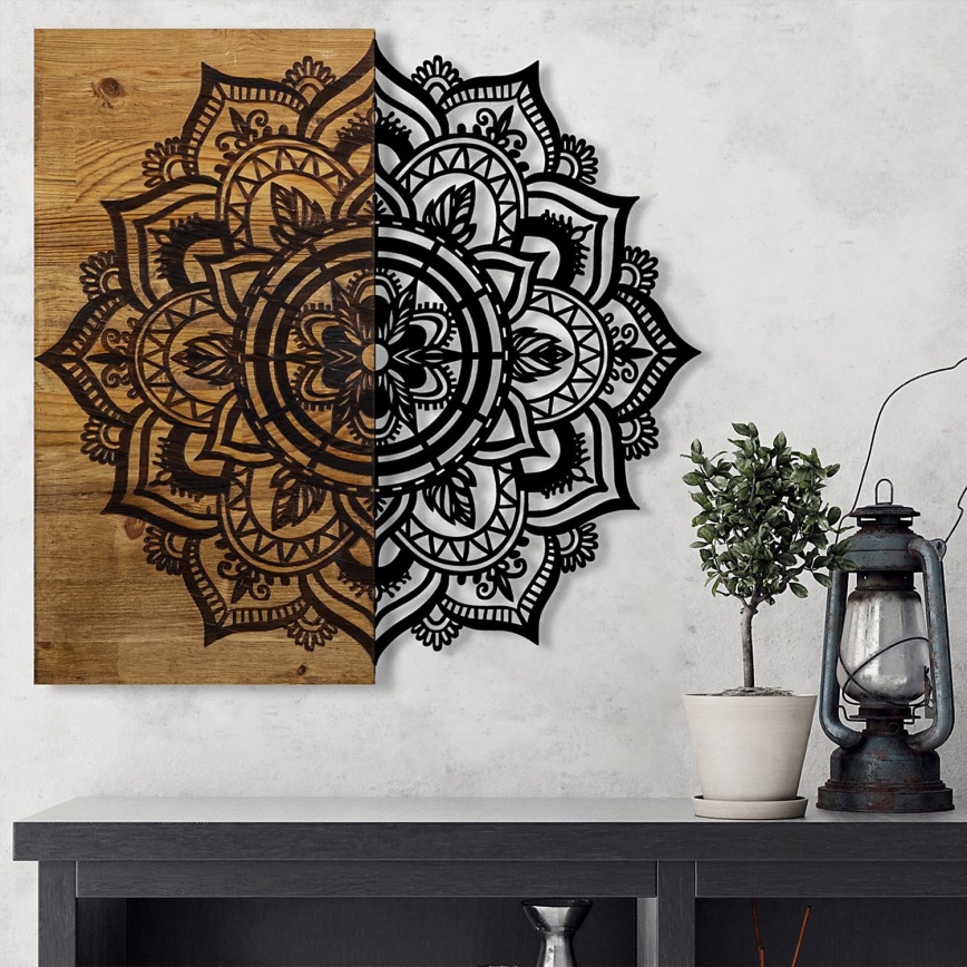Decoração de parede 59x58 cm mandala