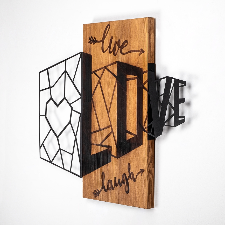 Decoração de parede 68x58 cm amor