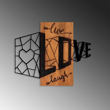 Decoração de parede 68x58 cm amor