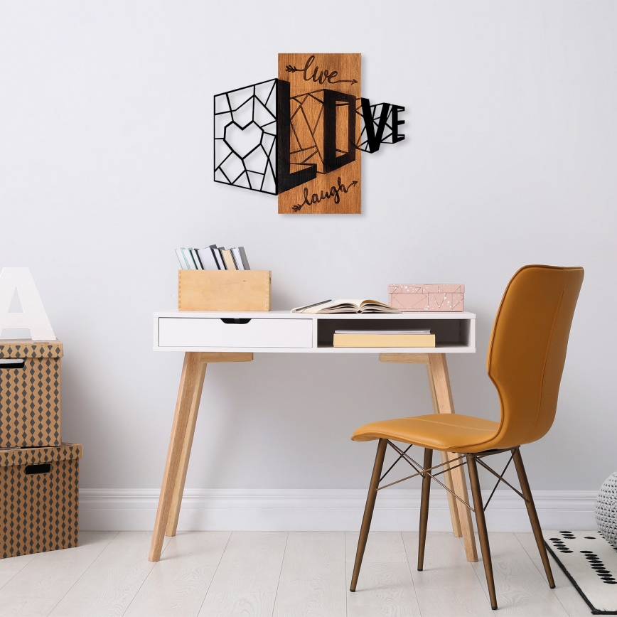 Decoração de parede 68x58 cm amor