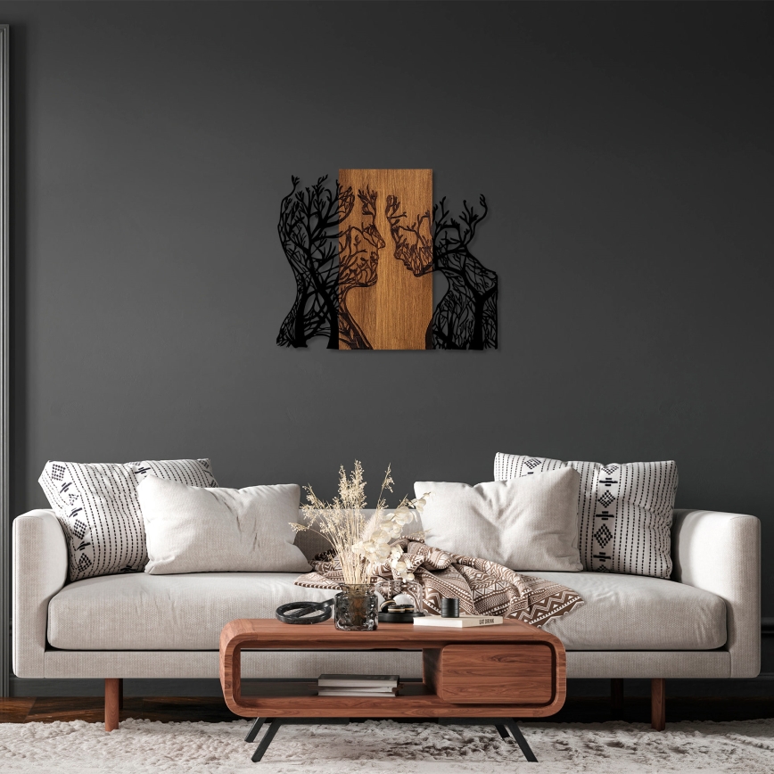 Decoração de parede 70x58 cm árvores da vida