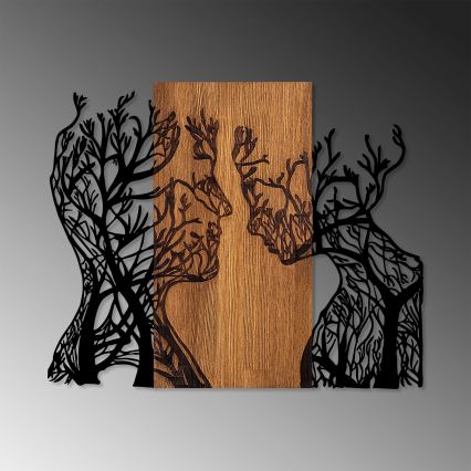 Decoração de parede 70x58 cm árvores da vida