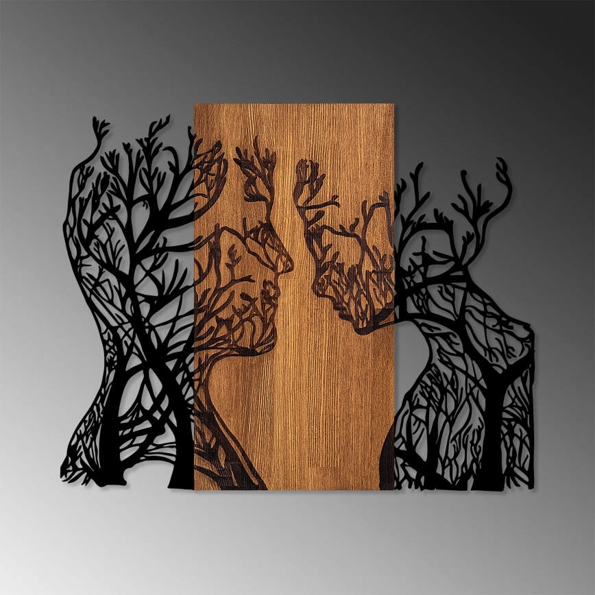 Decoração de parede 70x58 cm árvores da vida