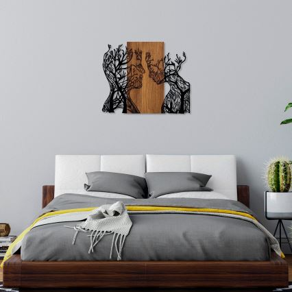 Decoração de parede 70x58 cm árvores da vida