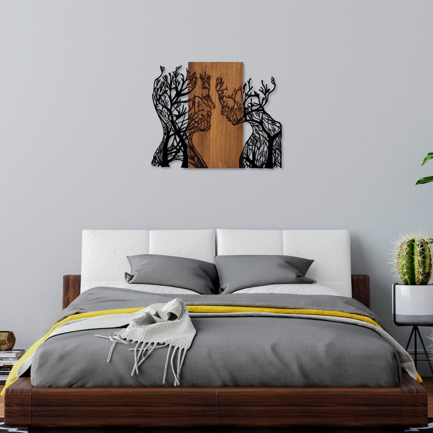 Decoração de parede 70x58 cm árvores da vida