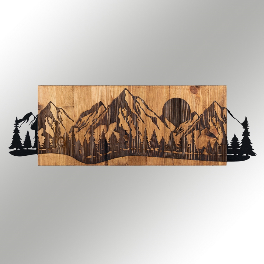 Decoração de parede 75,5x24,5 cm montanhas
