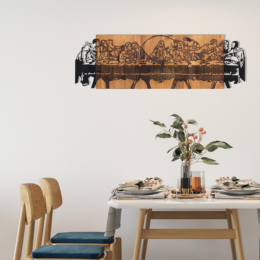 Decoração de parede 76,5x24,5 cm Última Ceia