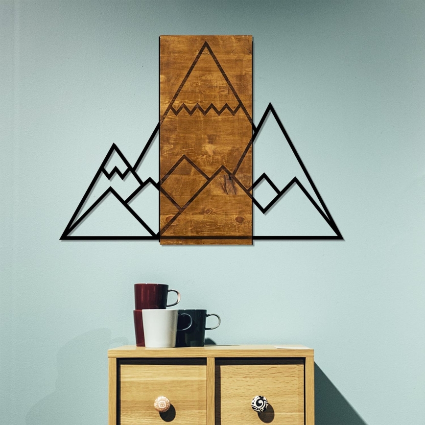 Decoração de parede 78x58 cm montanhas
