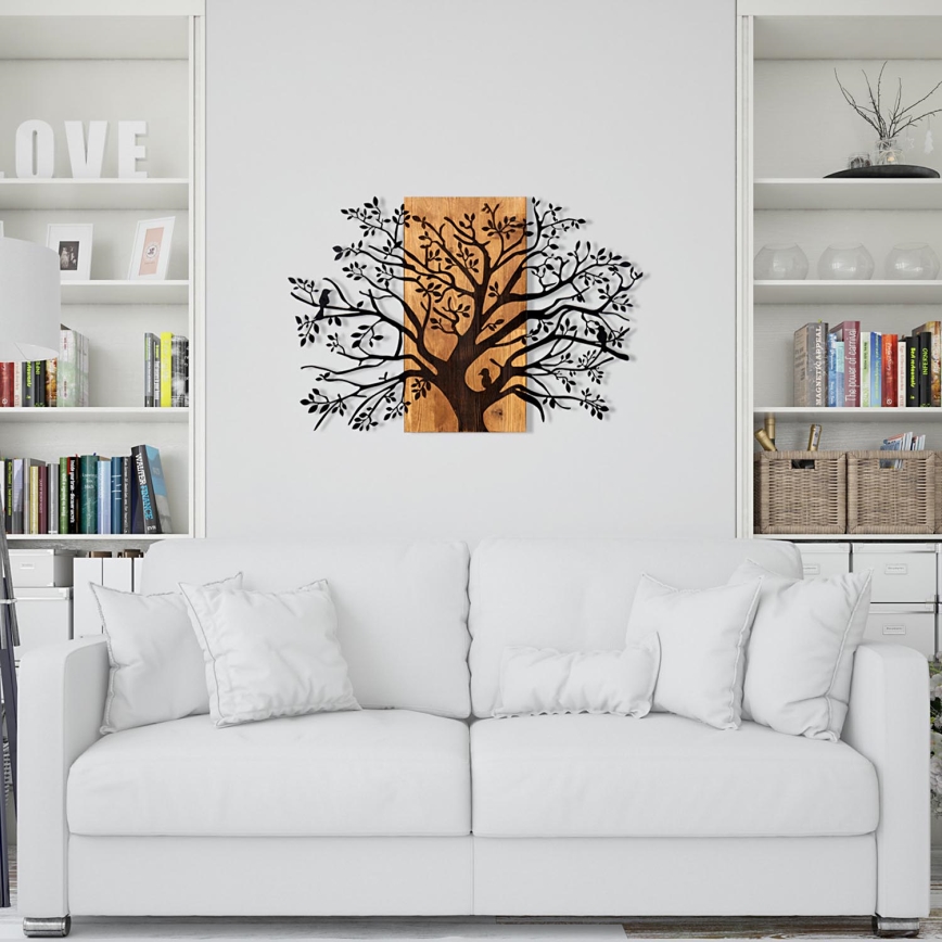 Decoração de parede 85x58 cm árvore