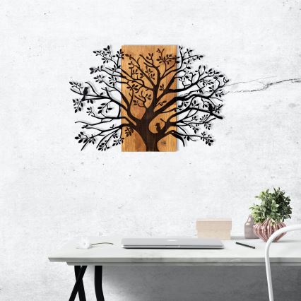 Decoração de parede 85x58 cm árvore