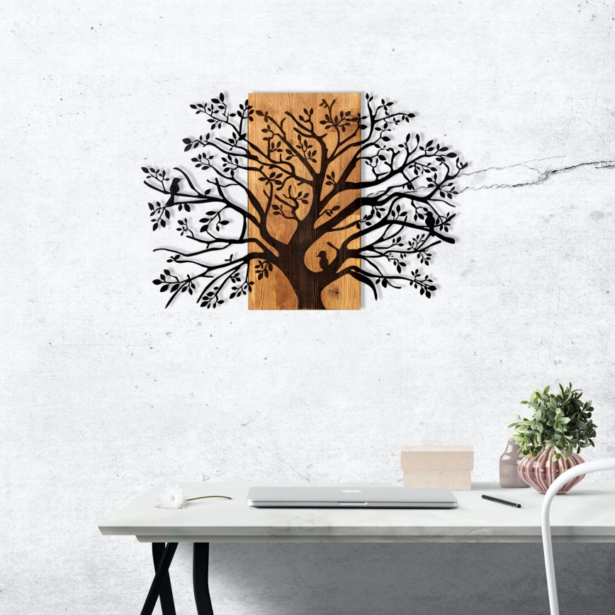 Decoração de parede 85x58 cm árvore