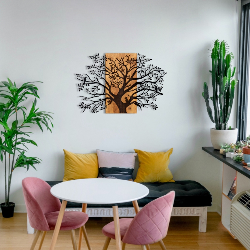 Decoração de parede 85x58 cm árvore