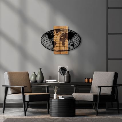 Decoração de parede 87x58 cm globo