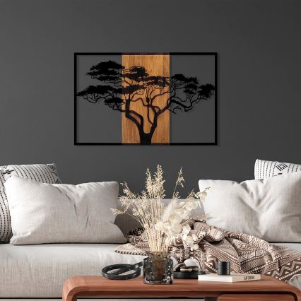 Decoração de parede 90x58 cm árvore
