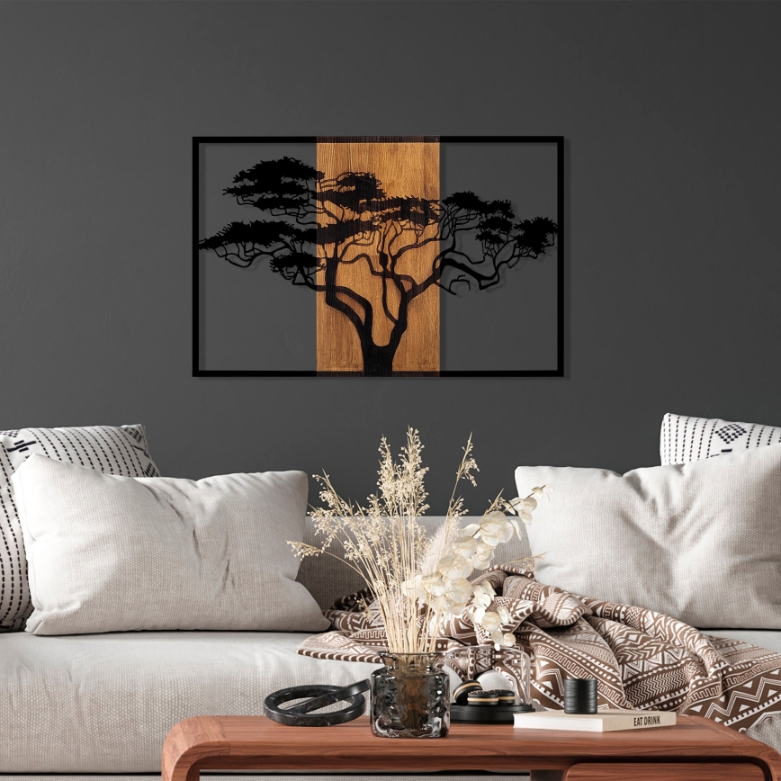 Decoração de parede 90x58 cm árvore