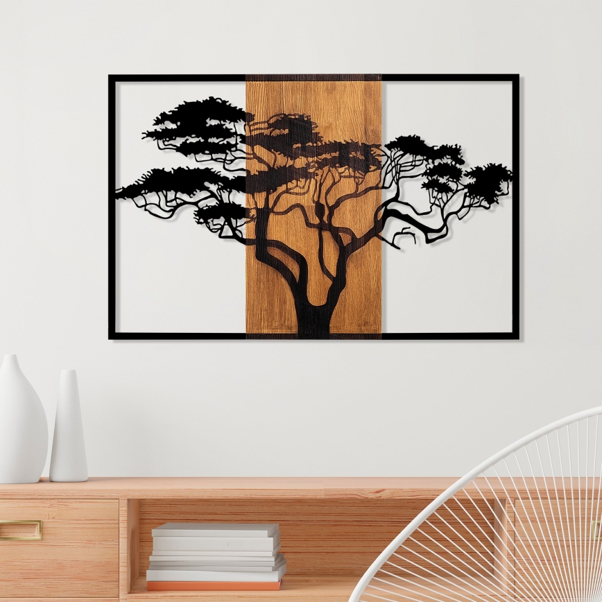 Decoração de parede 90x58 cm árvore