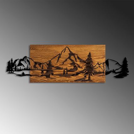 Decoração de parede 93x29 cm montanhas