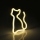Decoração de parede LED com néons CAT LED/3W/3xAA USB amarelo