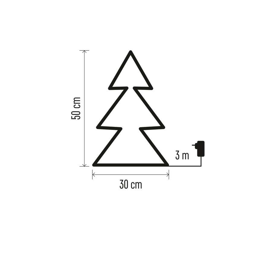 Decoração exterior de Natal com LED 90xLED/1,2W/230V IP44 árvore