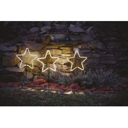 Decoração exterior de Natal LED 402xLED/3,6W/4,5/230V IP44 branco quente