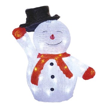 Decoração exterior de Natal LED 40xLED/2,1W/230V IP44 boneco de neve