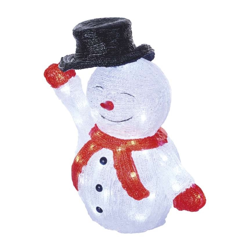Decoração exterior de Natal LED 40xLED/2,1W/230V IP44 boneco de neve