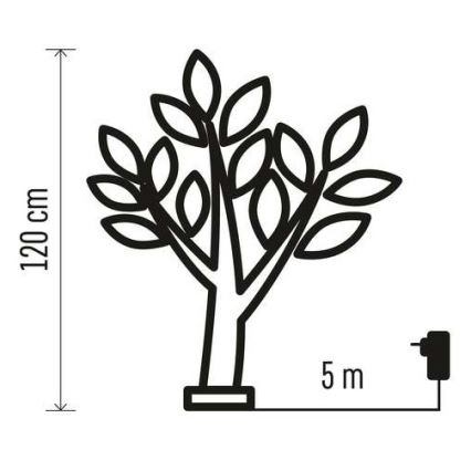 Decoração exterior de Natal LED 48xLED/3,6W/230V IP44