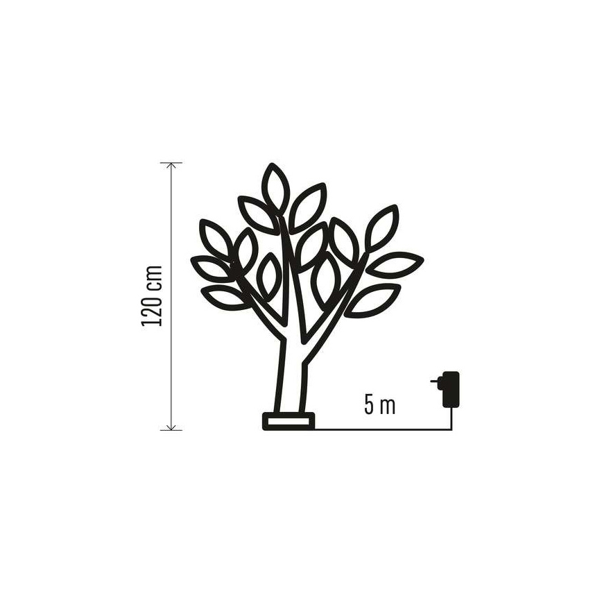 Decoração exterior de Natal LED 48xLED/3,6W/230V IP44