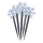 Decoração exterior de Natal LED 5xLED/3xAA IP44 flocos de neve