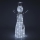 Decoração exterior de Natal LED LED/3,6W/230V/branco frio 124 cm IP44 boneco de neve