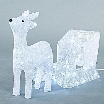 Decoração exterior de Natal LED LED/3,6W/230V IP44 branco frio rena