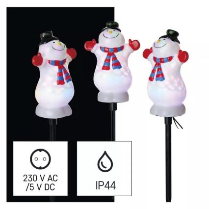 Decoração exterior de Natal LED RGB LED/5W/5/230V IP44