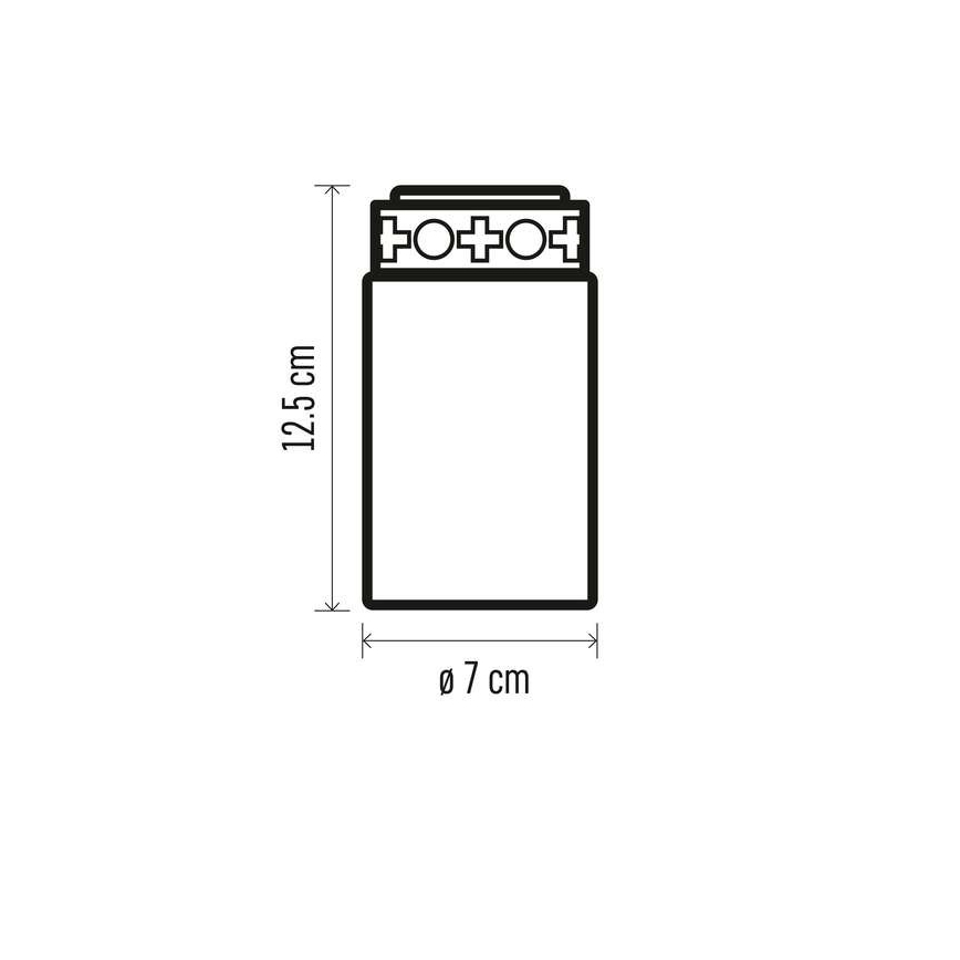 Decoração exterior LED 1xLED/2xC IP44 vermelho